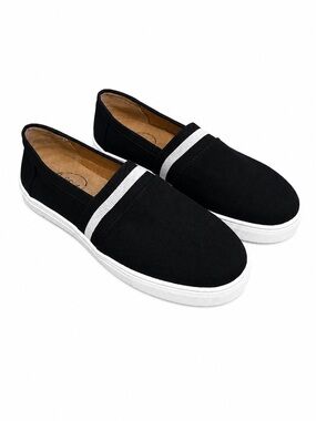 LifeStride Stockton Slip-On Sneakers – Women’s Size 7 Black Canvas Comfort Shoes